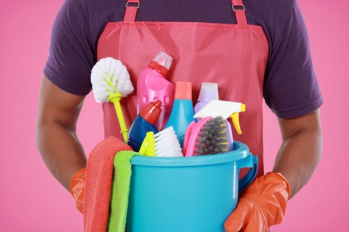 Commercial cleaning service for a Finchley office interior with desks and shared workspace