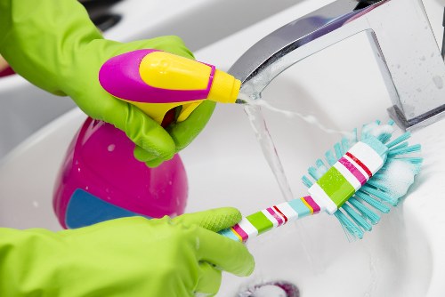 Cleaning equipment prepared for pet odour removal in a Finchley home