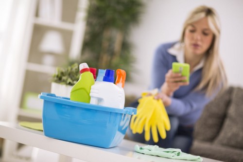 Communal area cleaning for a residential block in Finchley